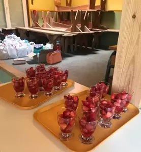 Dégustation des fraises